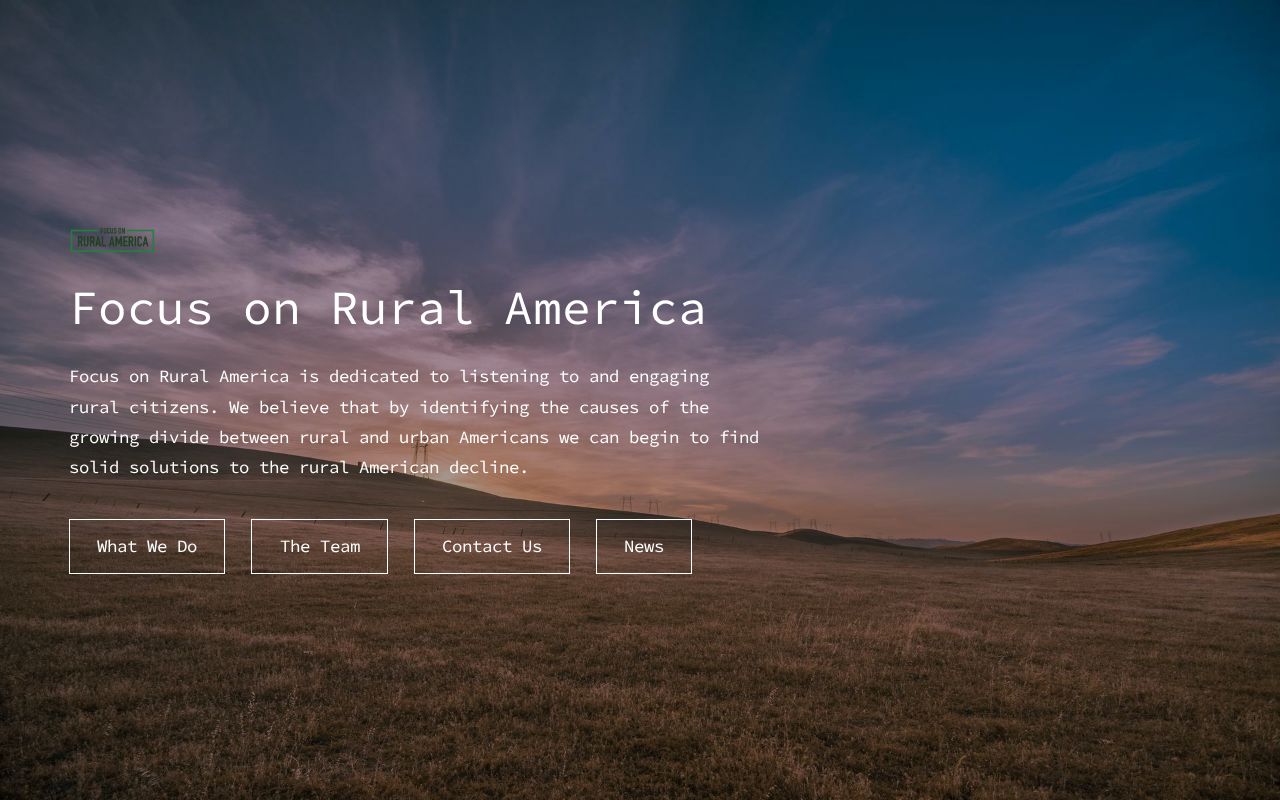 Focus on Rural America